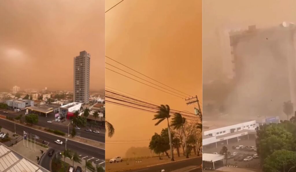 São Paulo registra tempestades de areia em meio a temporais