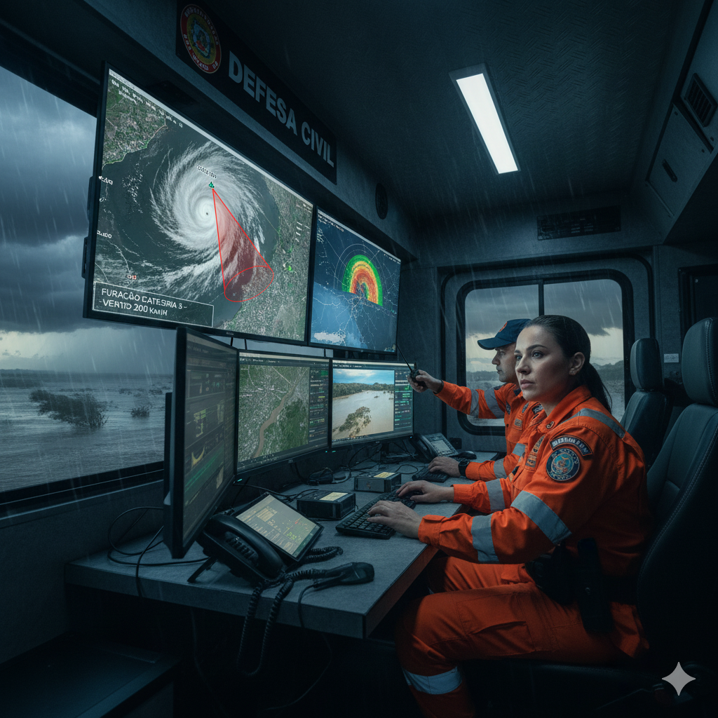 Defesa Civil alerta para chegada de frente fria e chuva isolada no fim de semana