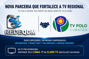 TV Polo passa a integrar a Rede QDM em nova parceria para fortalecimento da televisão regional