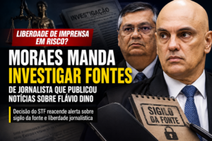 Moraes manda investigar fontes de jornalista após reportagens sobre Flávio Dino e reacende debate sobre sigilo da fonte