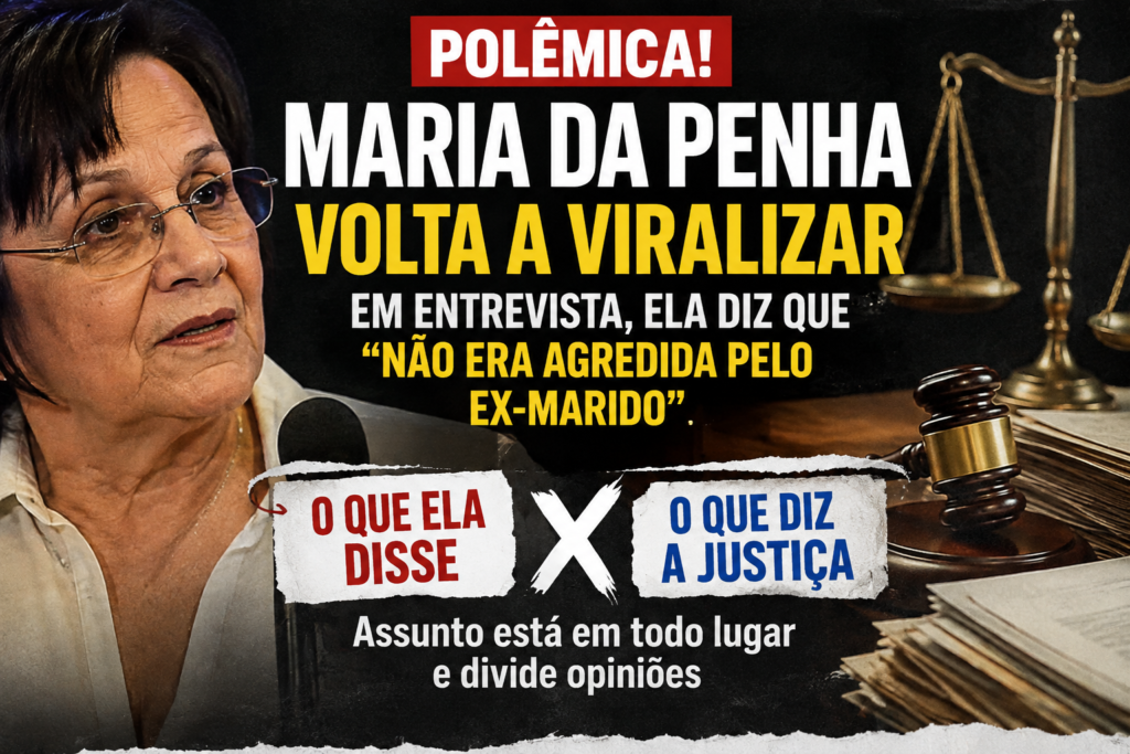 Maria da Penha volta ao centro das redes sociais após afirmar em entrevista que não era agredida pelo ex-marido